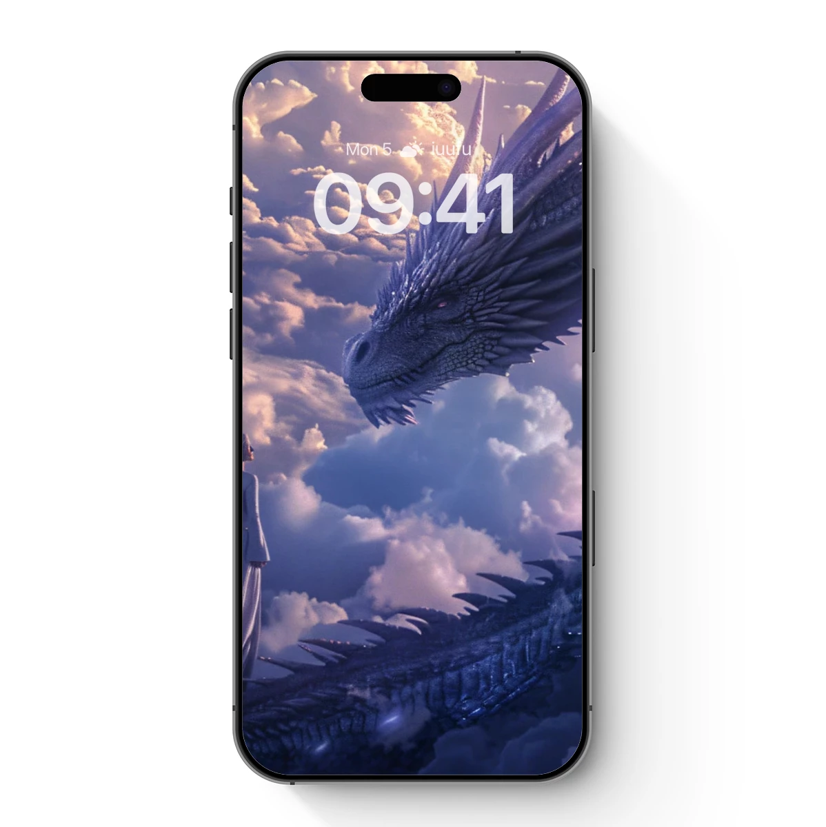 Ethereal Dragon and Mage: Clouds Above Fantasy