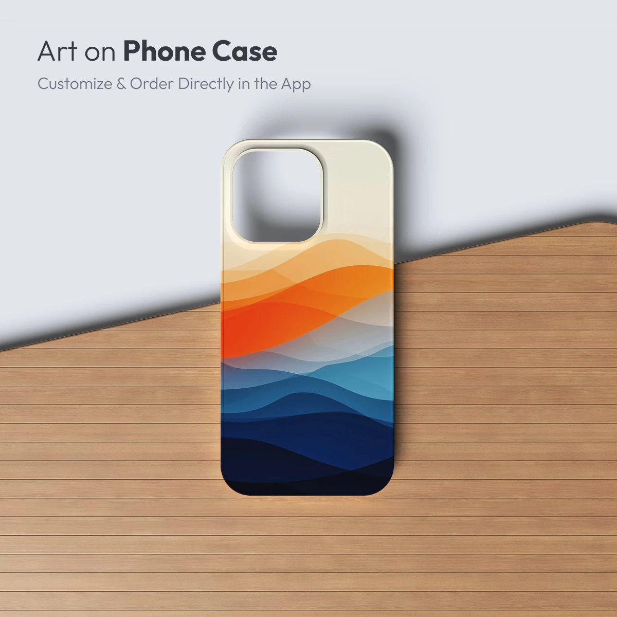 Abstract Mountain Symphony in Gradient Hues - Image 3