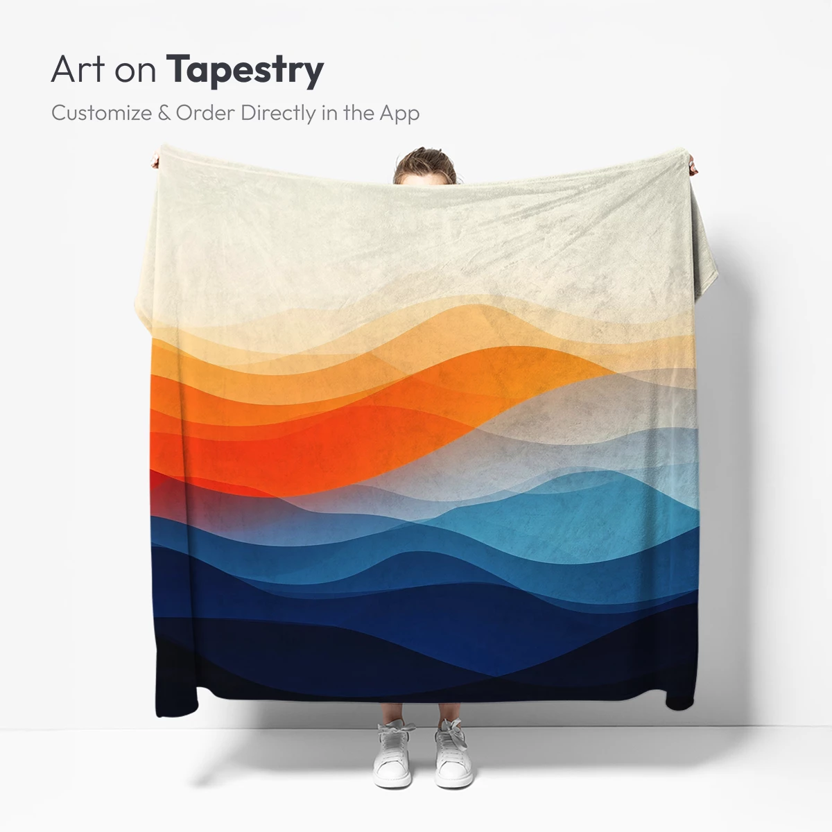 Abstract Mountain Symphony in Gradient Hues - Image 5