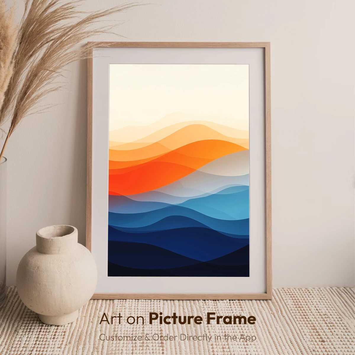 Abstract Mountain Symphony in Gradient Hues - Image 7