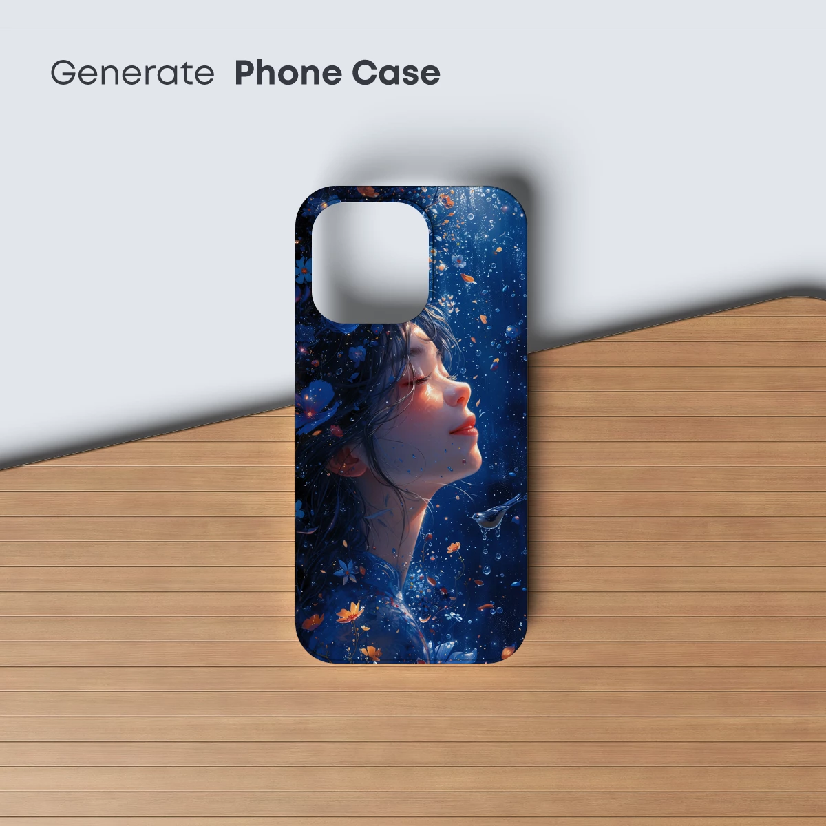 Enchanted Floral Dream: Ethereal Profile in Bloom - Image 3