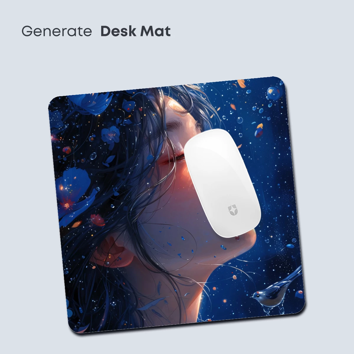 Enchanted Floral Dream: Ethereal Profile in Bloom - Image 4