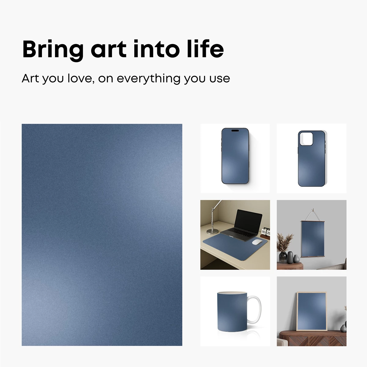 Gradient Serenity: Blue Haze Elegance Gradient Serenity: Blue Haze Elegance