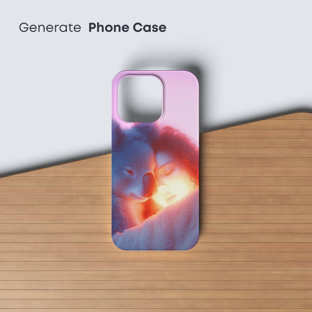 Neon Embrace: Human and Koala in Dreamy Harmony - Image 3