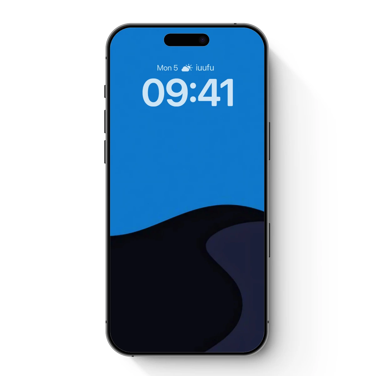 Eternal Horizon: Abstract Blue and Black Waves