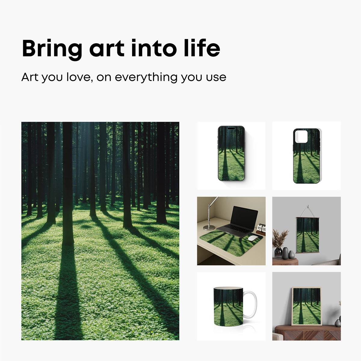Forest Shadows: A Symphony of Light and Green - Image 2