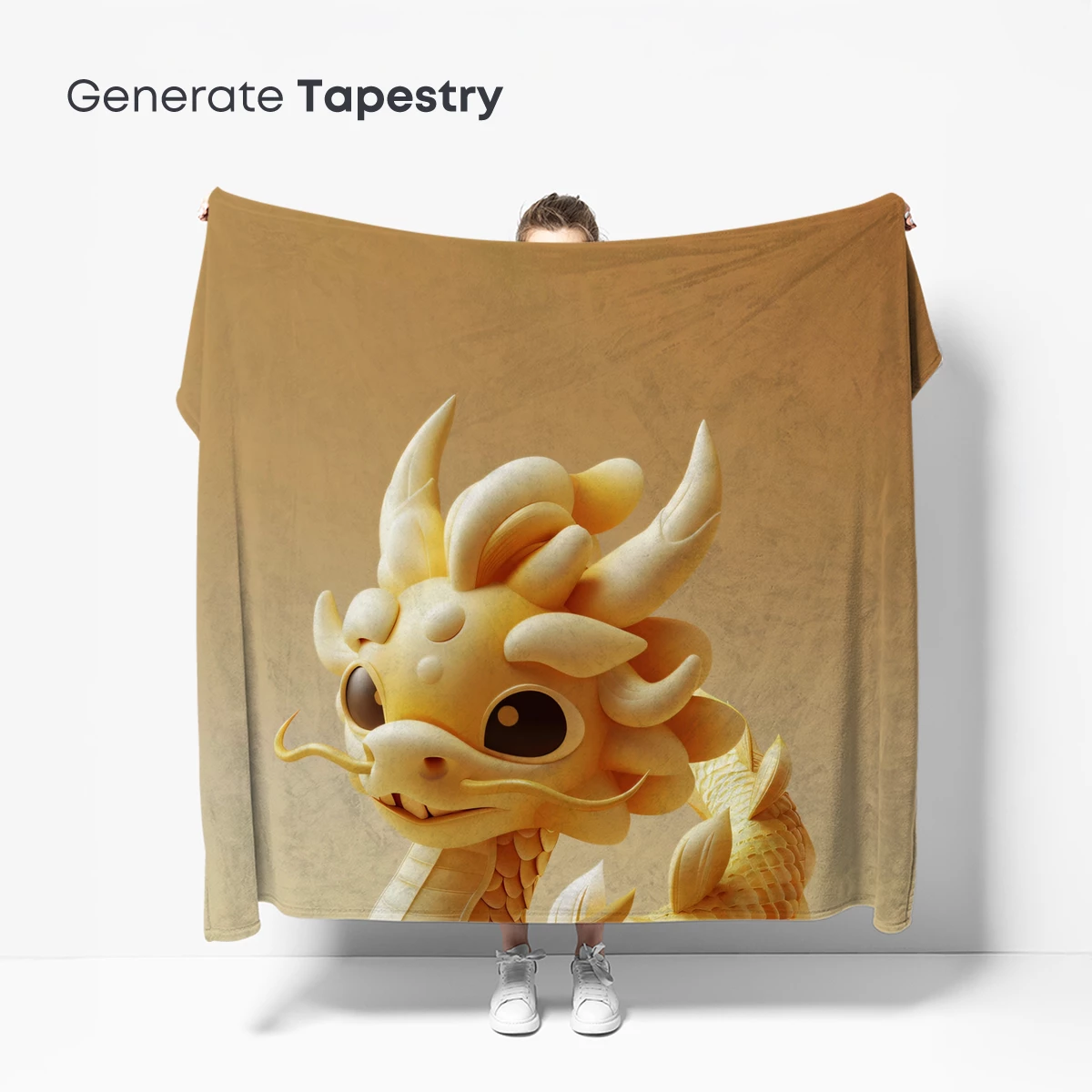 Golden Dragonling: Mythical Charm in Pastel Hues - Image 5