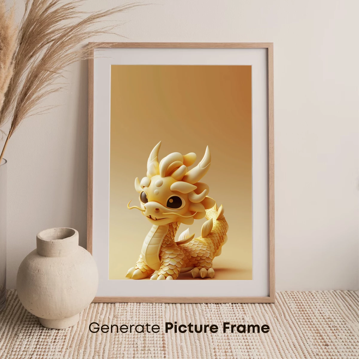 Golden Dragonling: Mythical Charm in Pastel Hues - Image 7