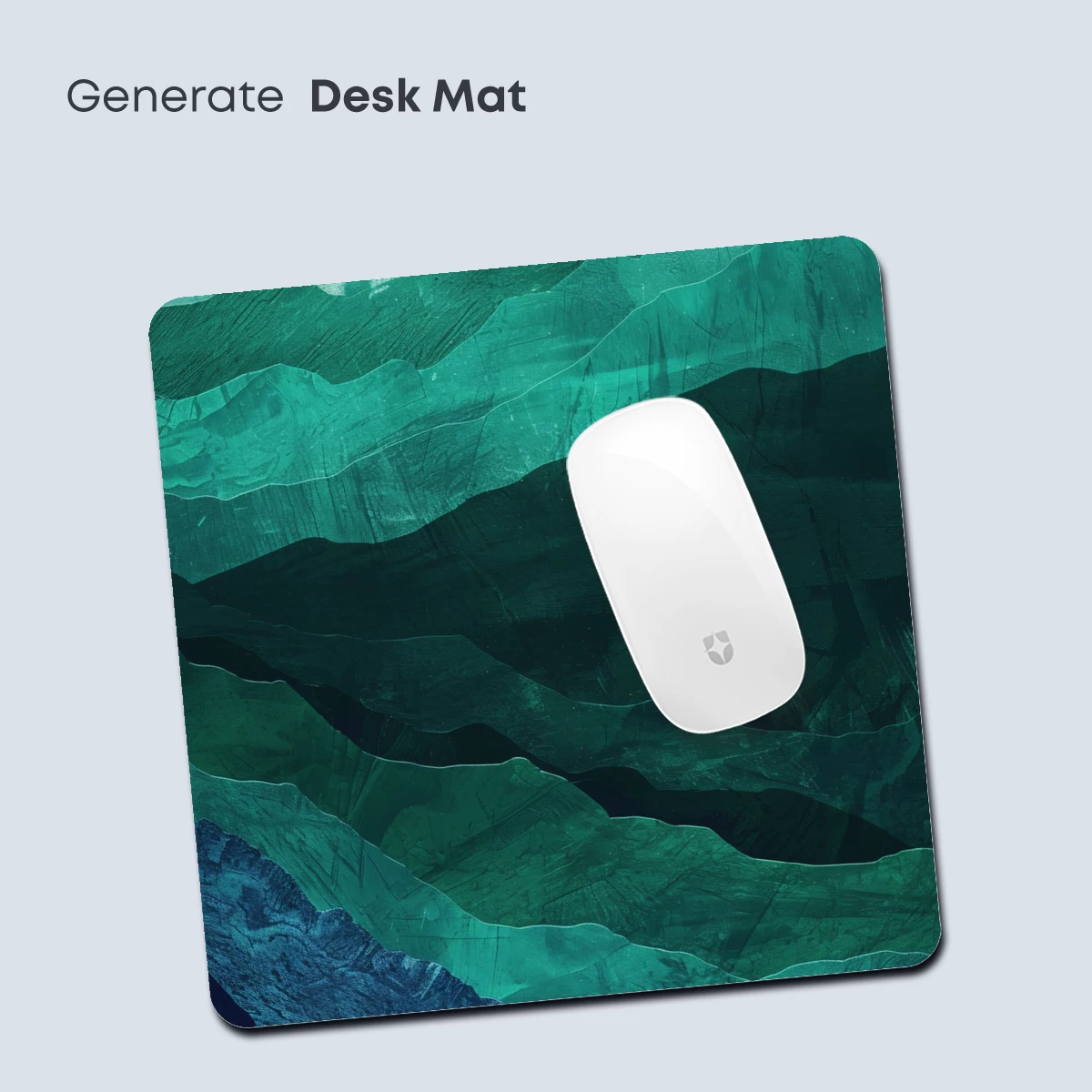 Emerald Mountain Layers: Abstract Nature Art - Image 4