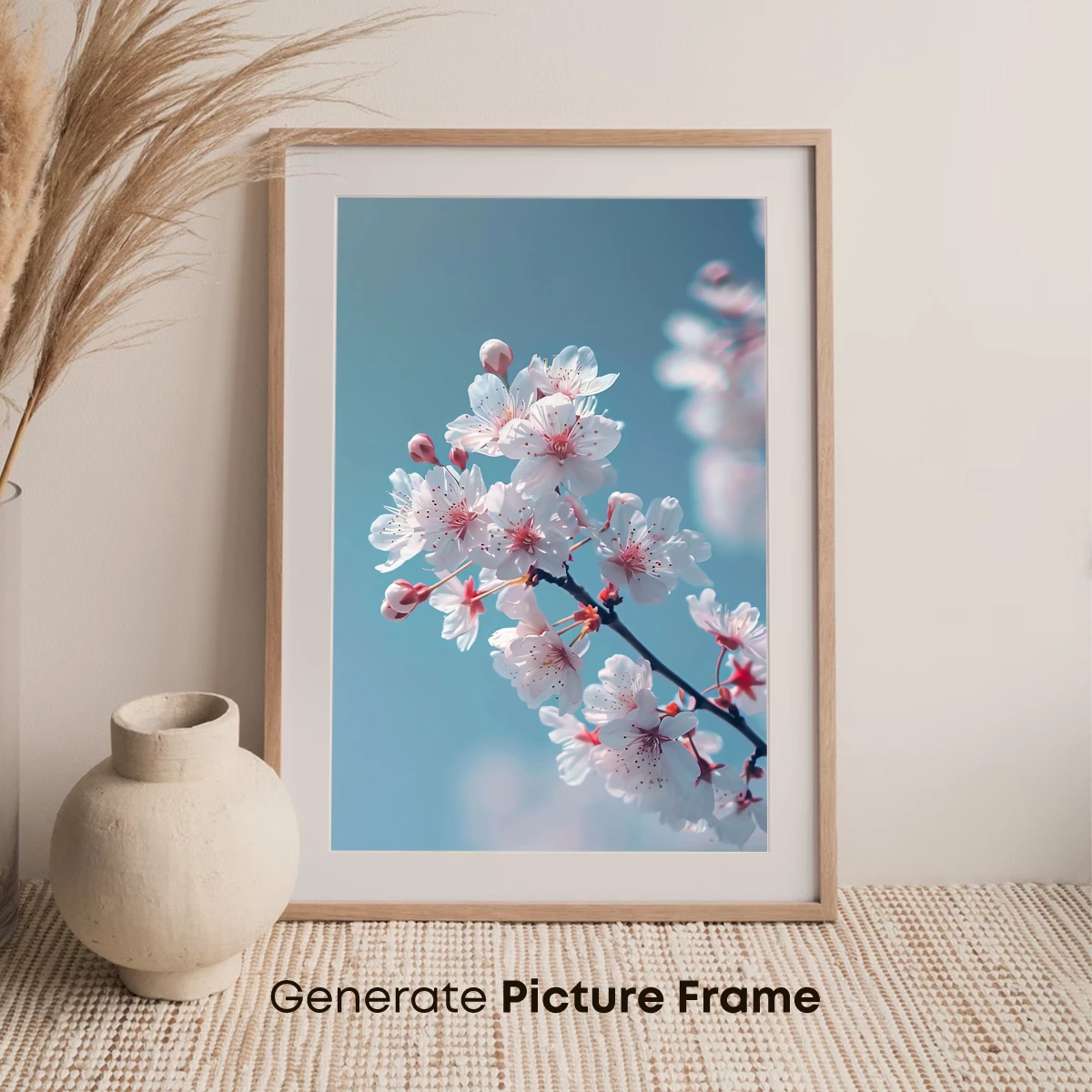 Cherry Blossom Elegance: Soft Petals Against Blue Skies - Image 7