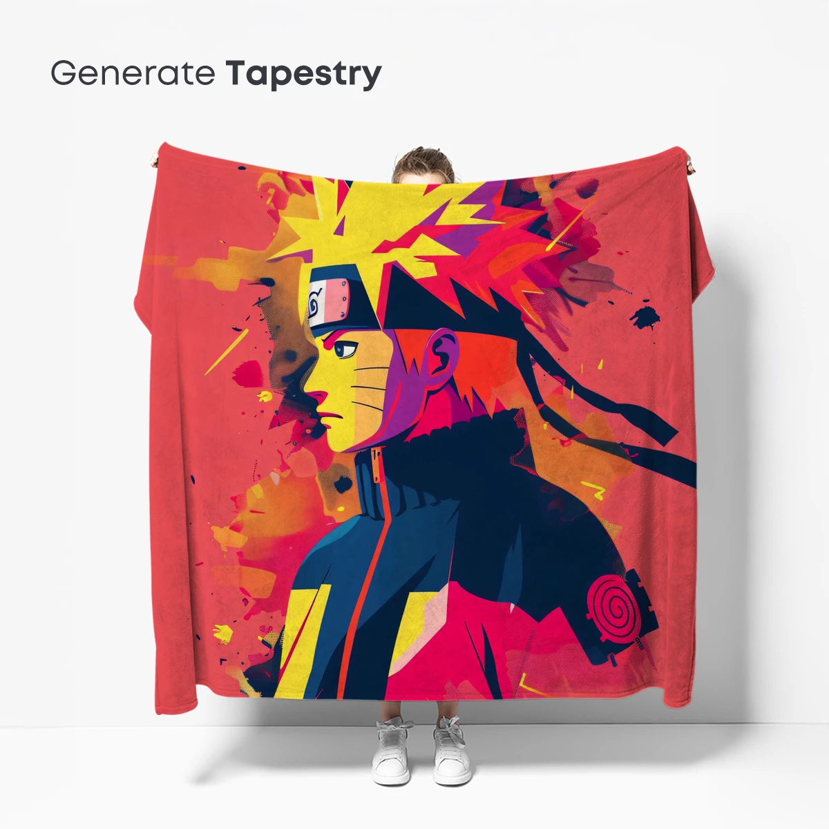 Naruto's Vibrant Fusion: Abstract Anime Artistry - Image 5