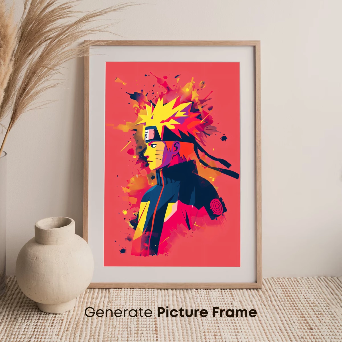 Naruto's Vibrant Fusion: Abstract Anime Artistry - Image 7