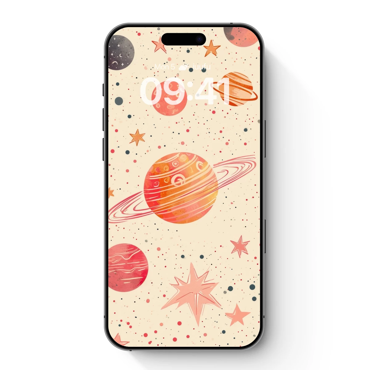 Cosmic Whimsy: Hand-Painted Planets and Stars