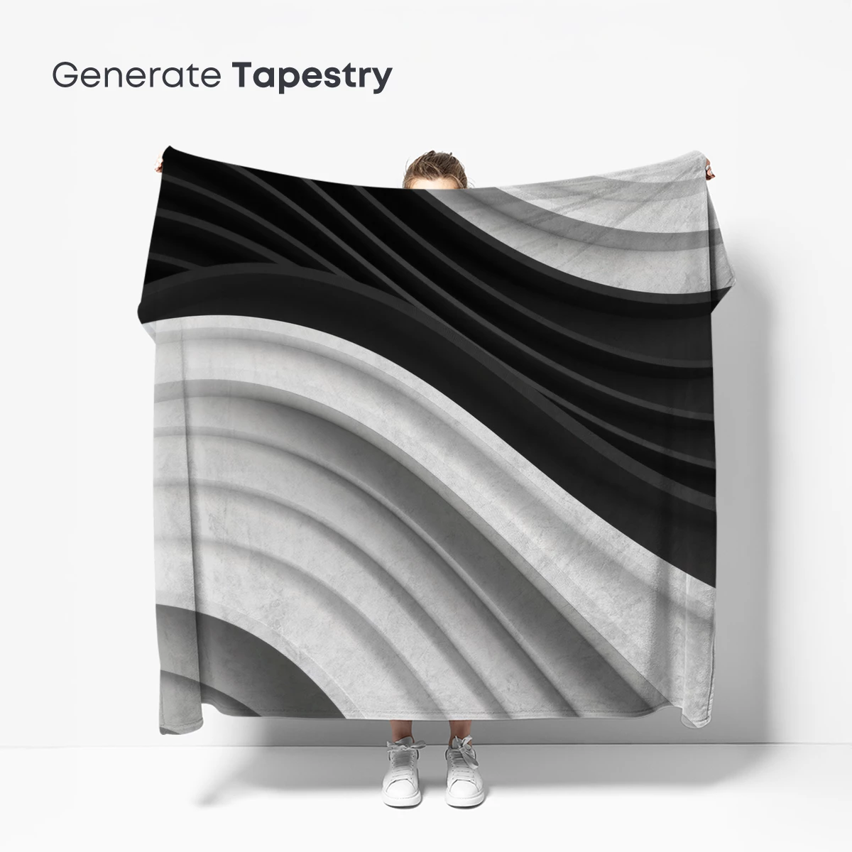 Elegant Monochrome Waves: A Study in Contrast and Flow - Image 5