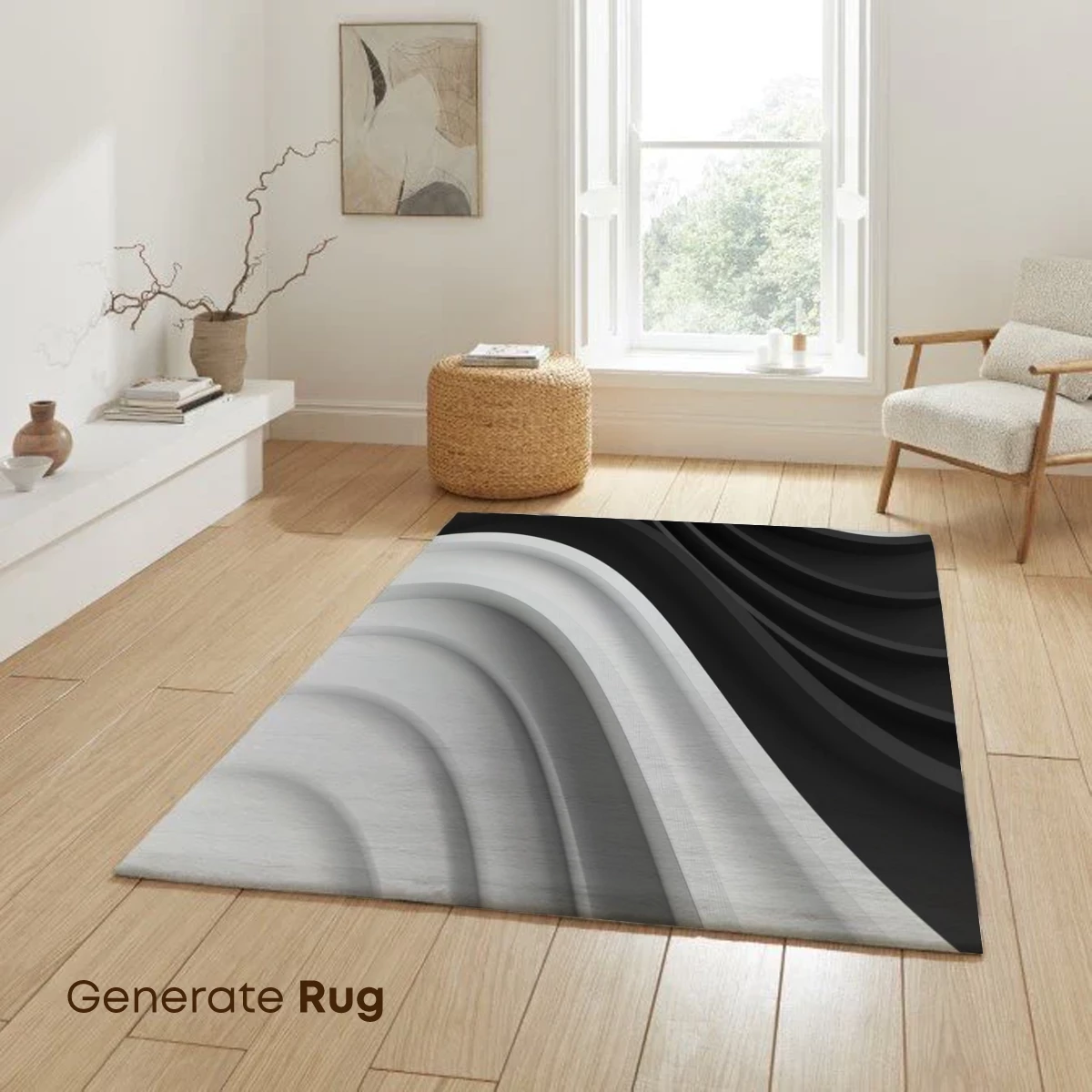 Elegant Monochrome Waves: A Study in Contrast and Flow - Image 6