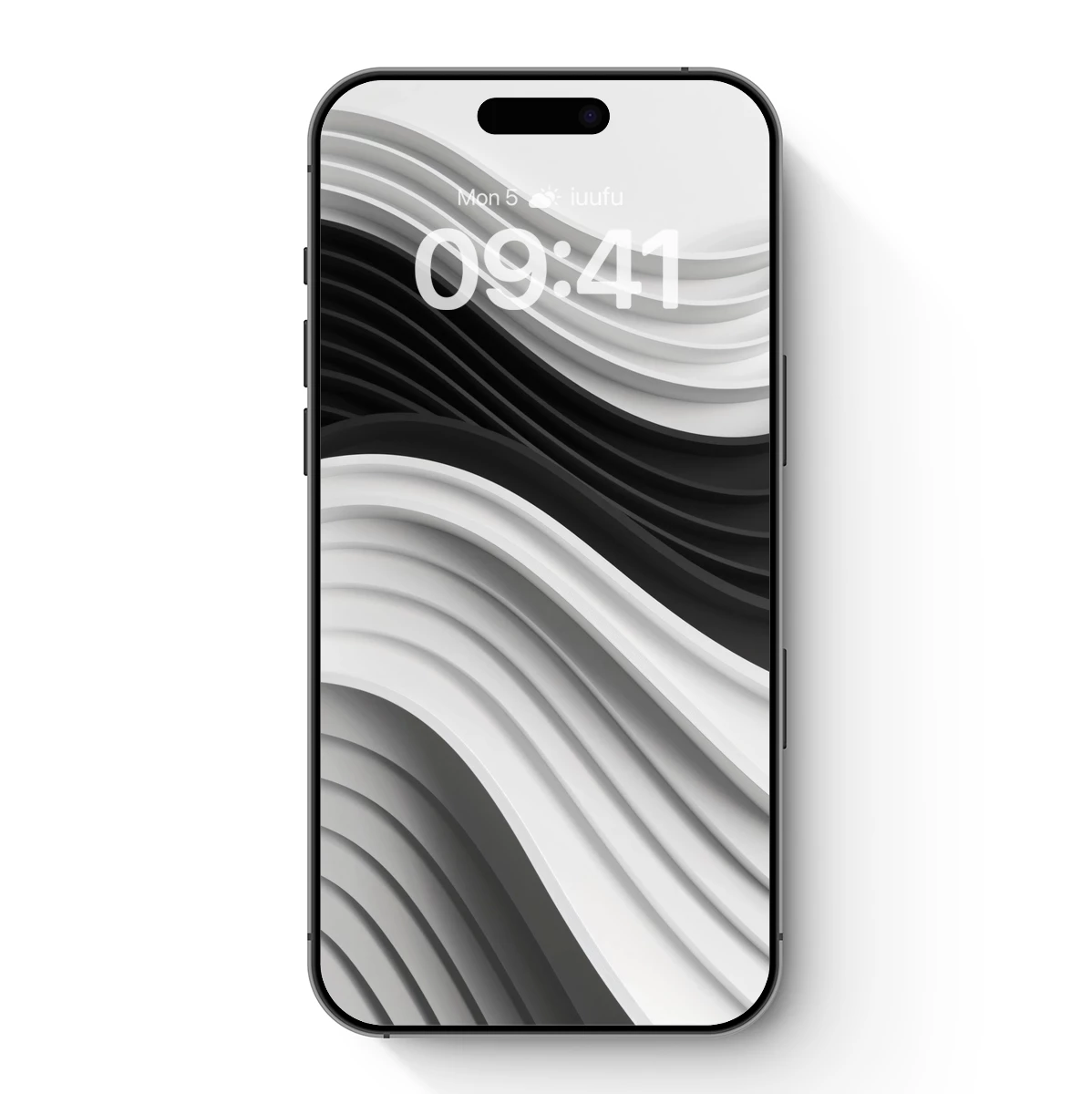 Elegant Monochrome Waves: A Study in Contrast and Flow