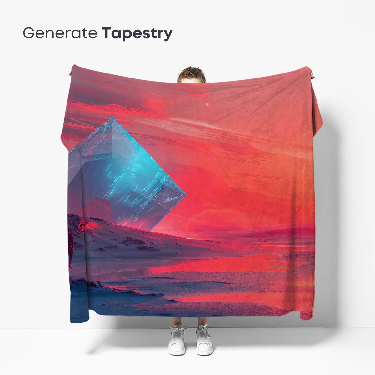 Crimson Sunset Over the Crystal Pyramid - Image 5