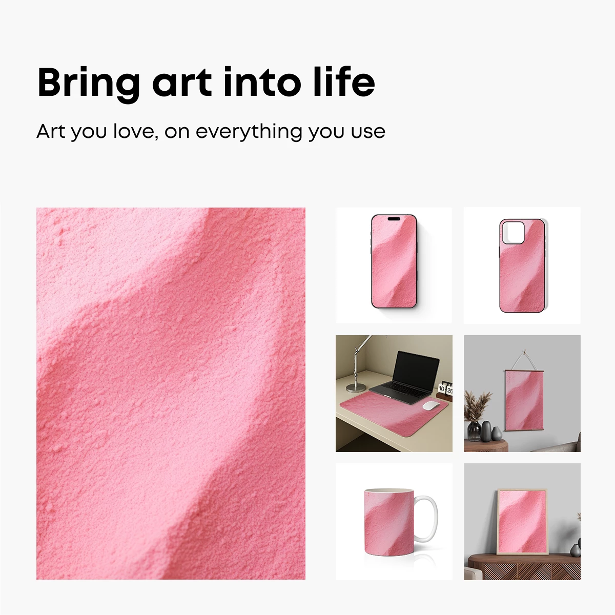 Pink Powder Elegance: Soft Swirls in Pastel Hue - Image 2