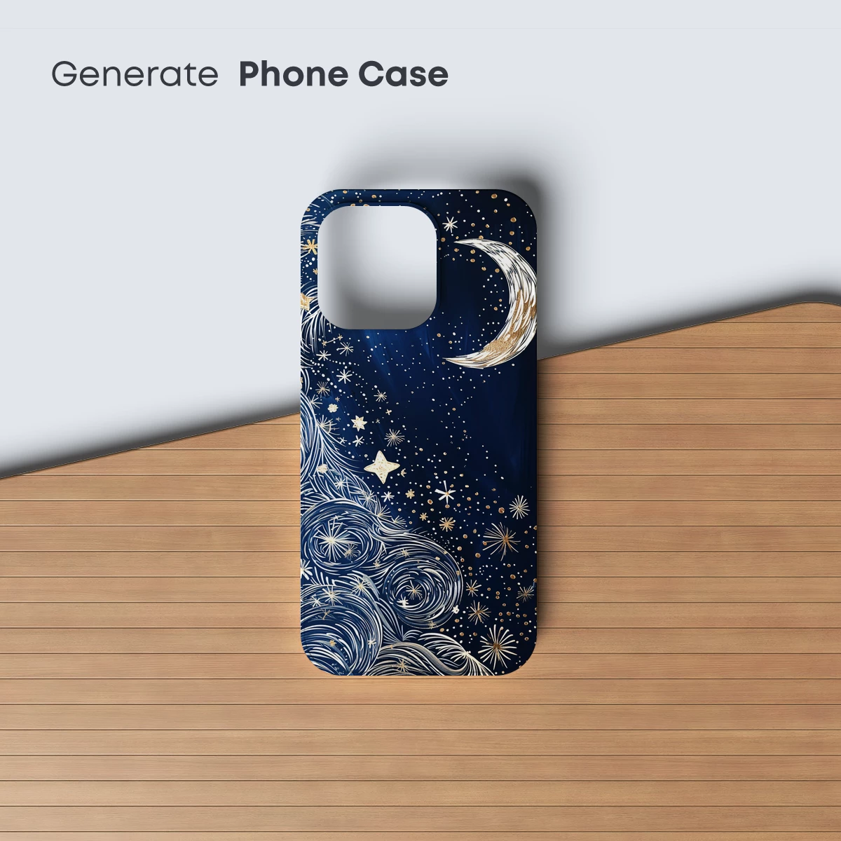 Celestial Whispers: Moonlit Waves and Stars - Image 3