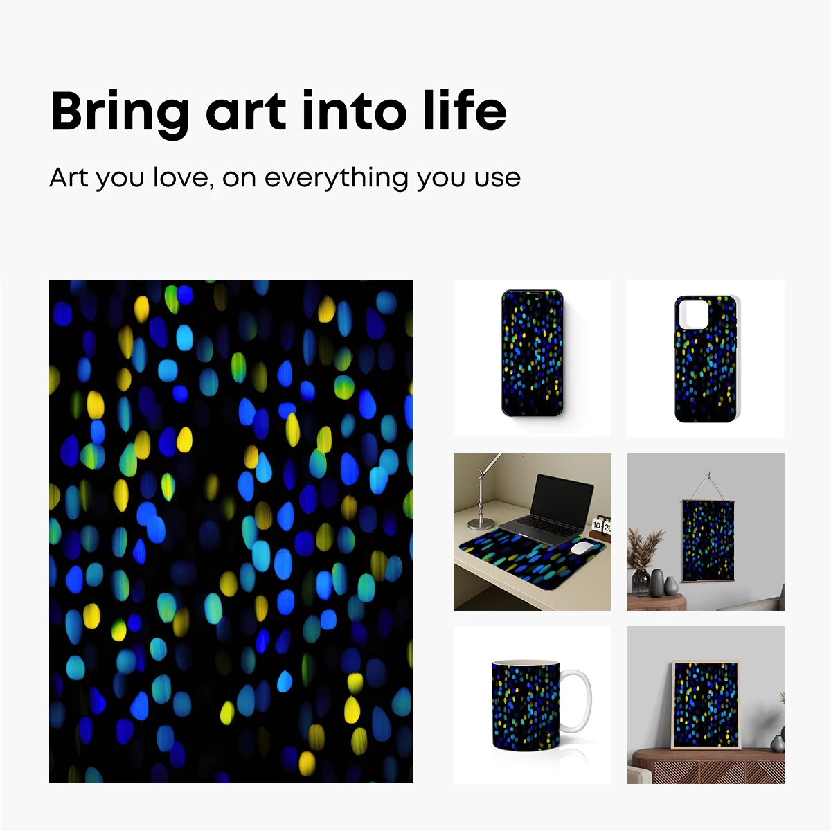 Bokeh Symphony: Neon Raindrops - Image 2