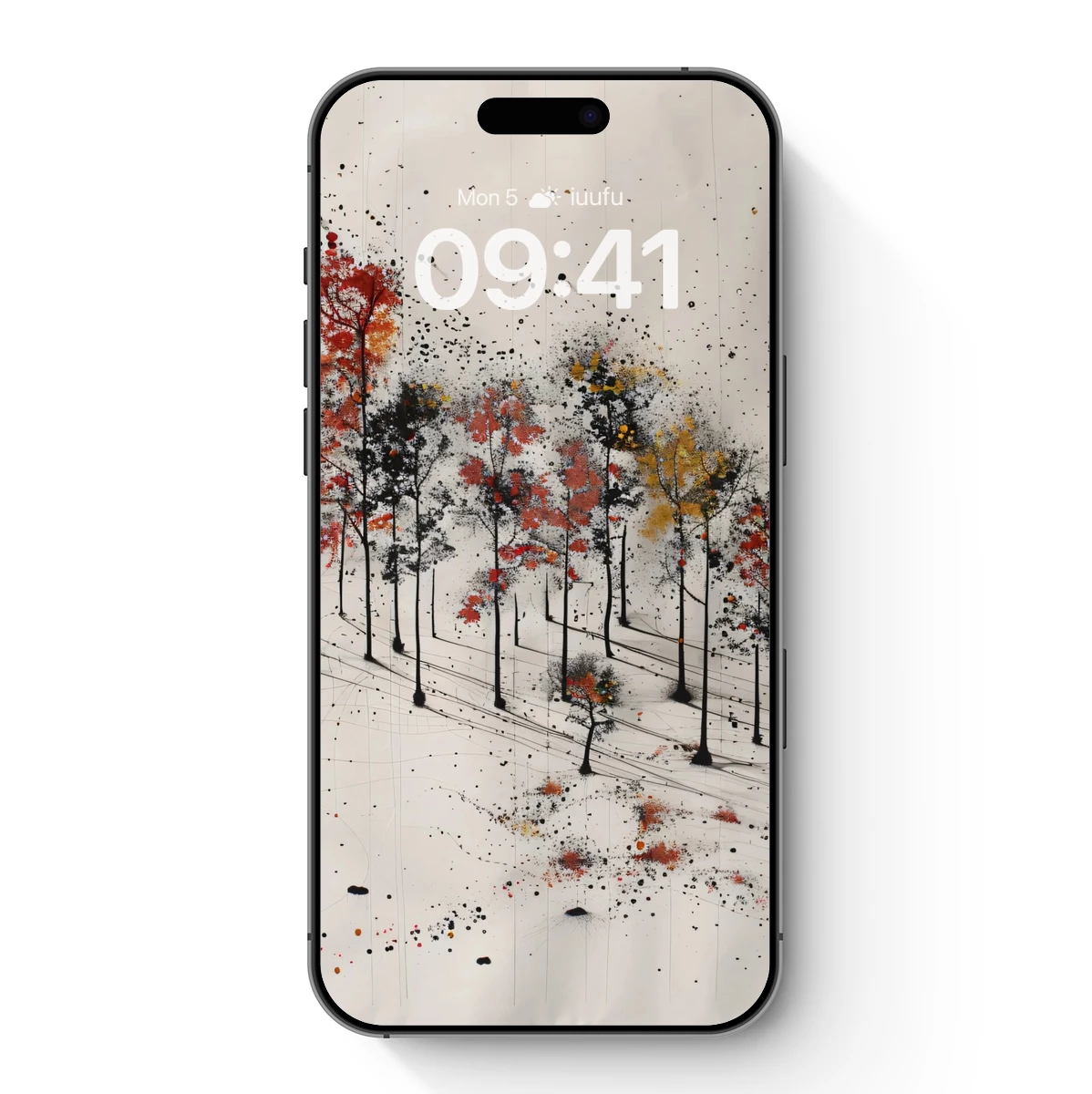 Autumn Splendor in Abstract Forest