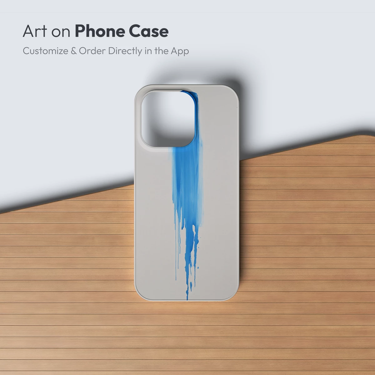 Blue Drip Elegance: Abstract Fluidity - Image 3