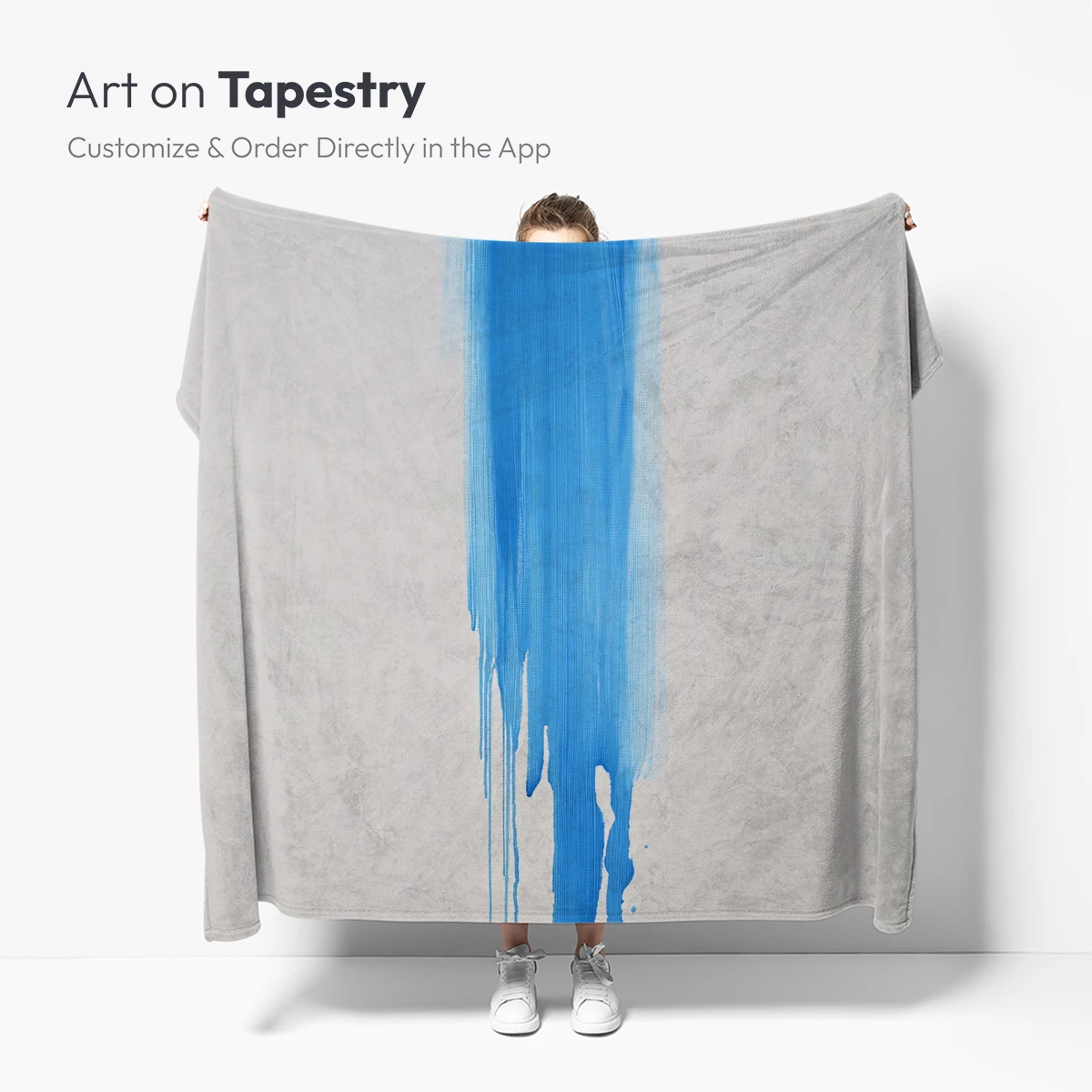 Blue Drip Elegance: Abstract Fluidity - Image 5