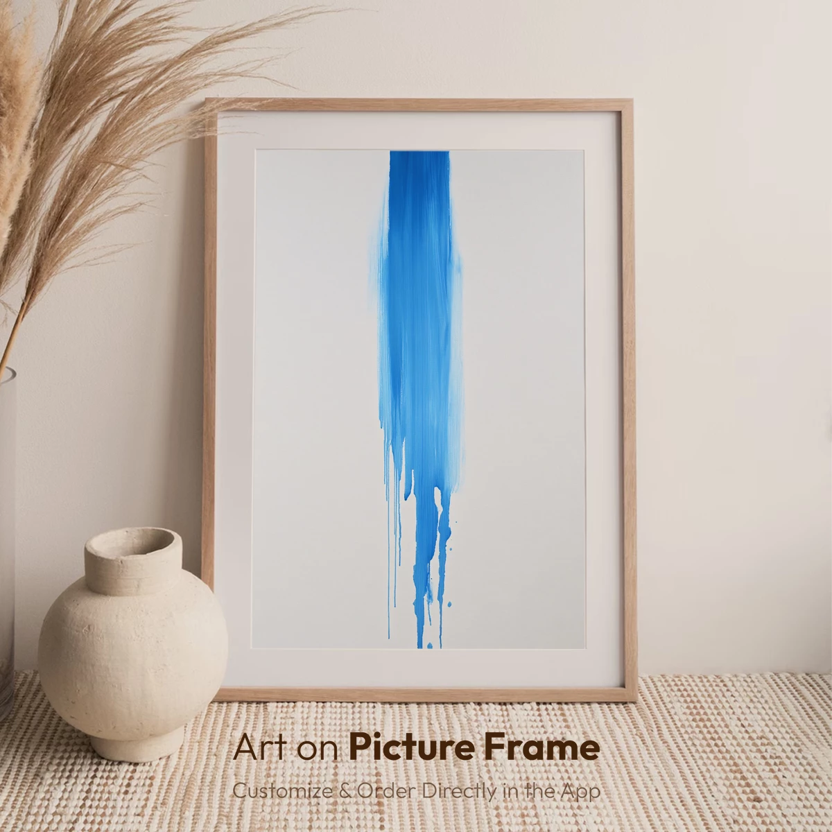 Blue Drip Elegance: Abstract Fluidity - Image 7
