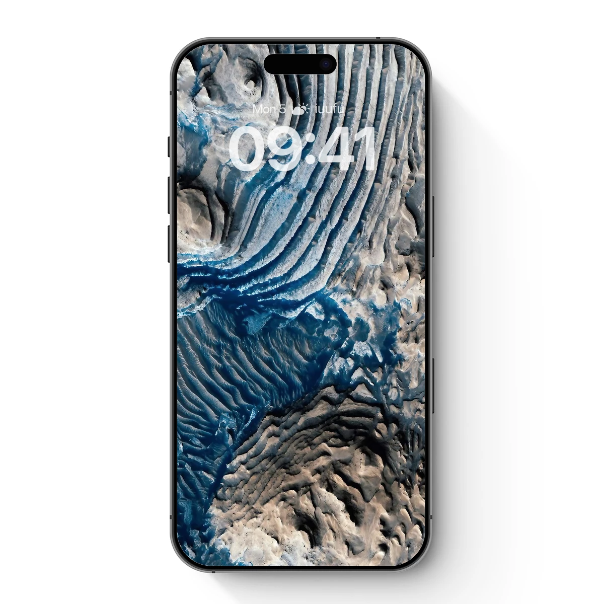 Glacial Symphony: Wavy Ice Patterns