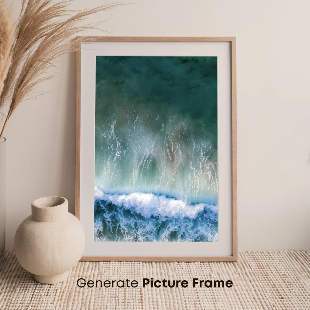 Aerial Ocean Symphony: Wave Patterns Unfold - Image 7