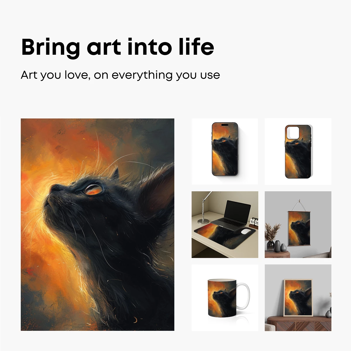 Ethereal Feline Gaze: Sunlit Whiskers in Shadow - Image 2