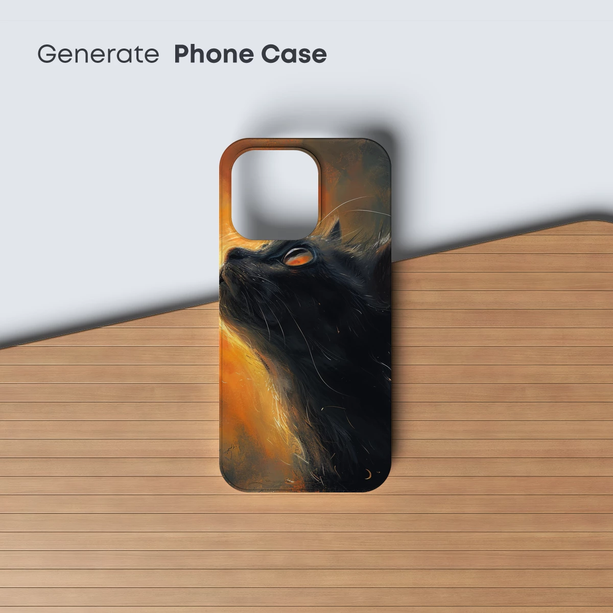 Ethereal Feline Gaze: Sunlit Whiskers in Shadow - Image 3