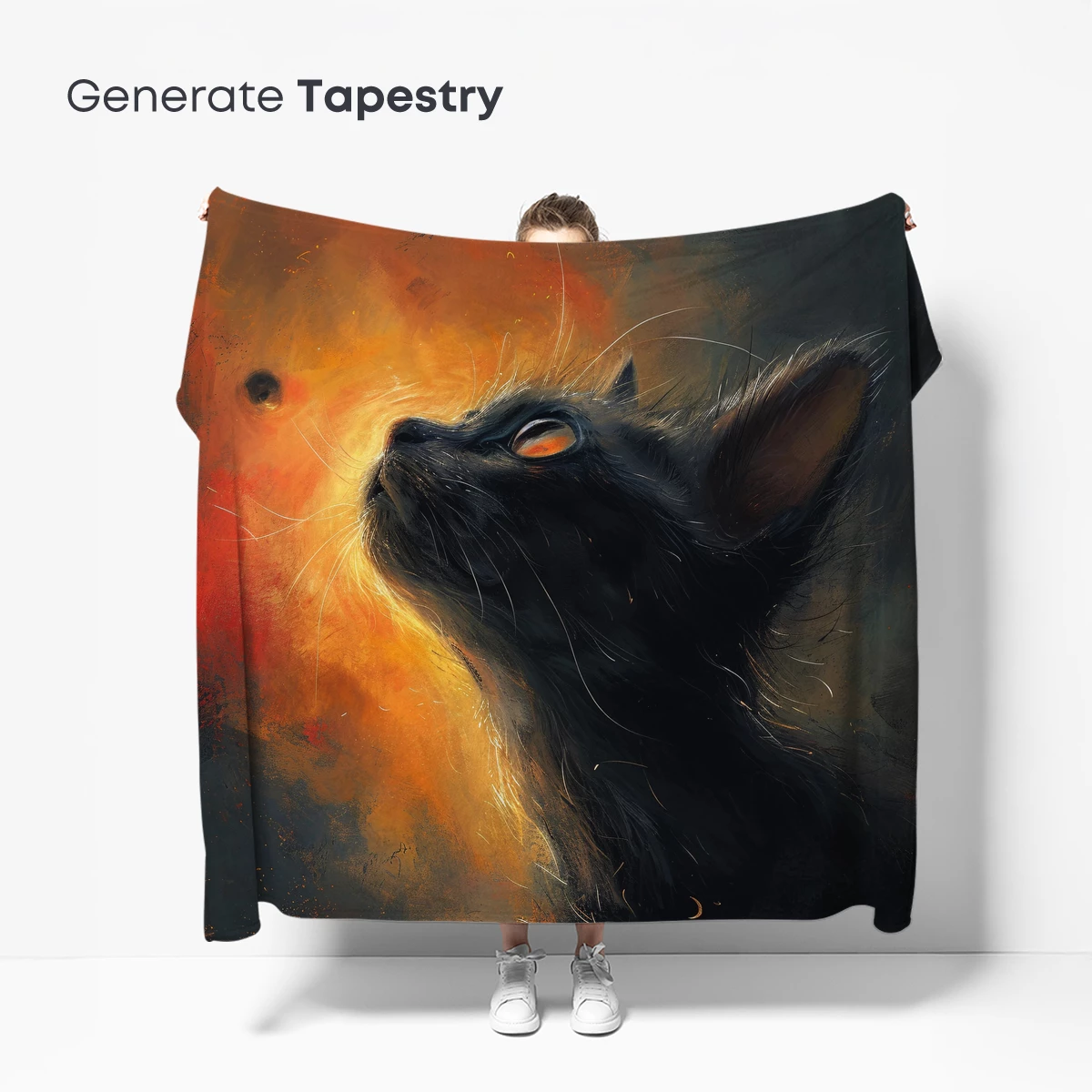 Ethereal Feline Gaze: Sunlit Whiskers in Shadow - Image 5