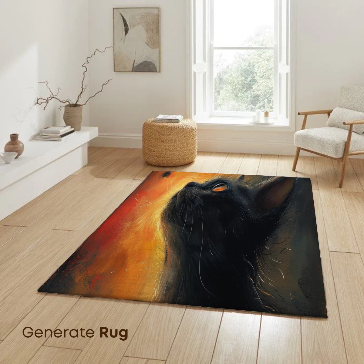 Ethereal Feline Gaze: Sunlit Whiskers in Shadow - Image 6