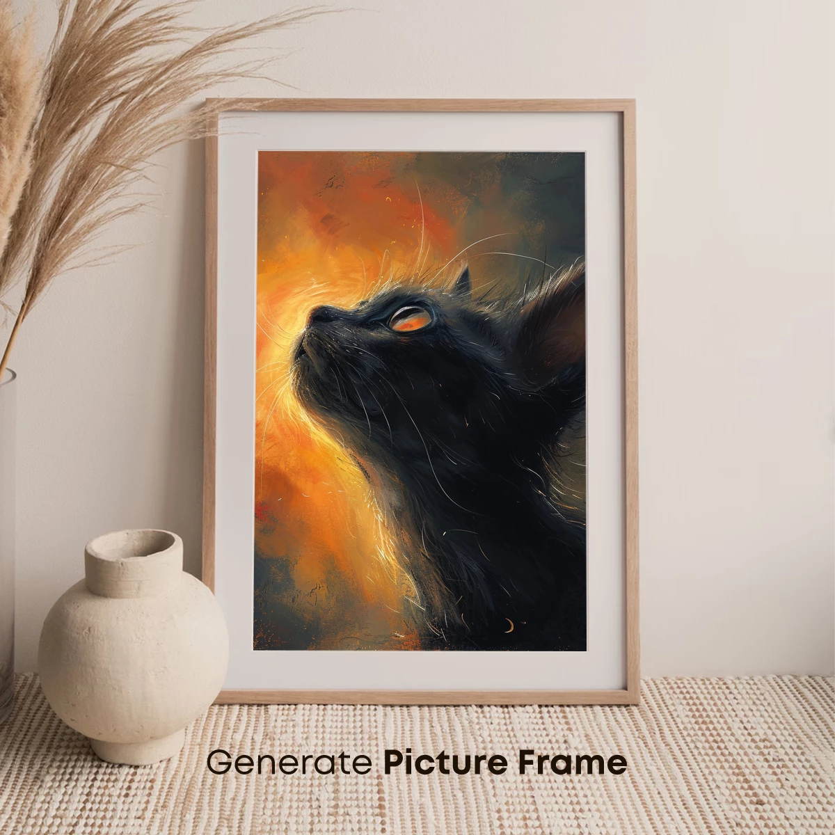 Ethereal Feline Gaze: Sunlit Whiskers in Shadow - Image 7