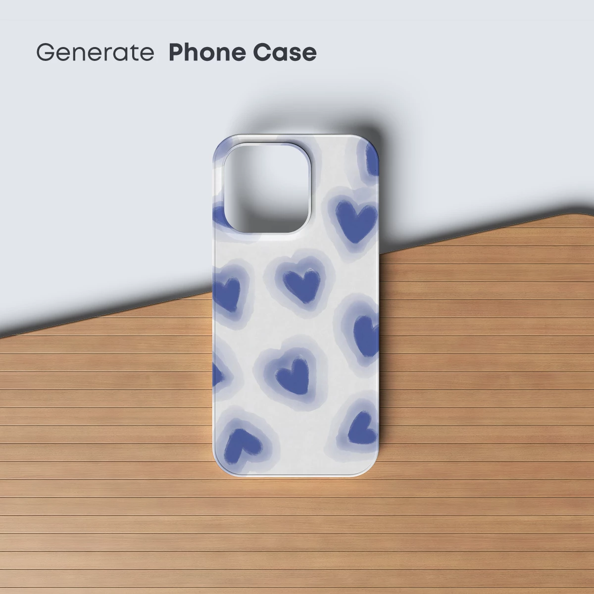 Blue Heart Whispers: Watercolor Elegance - Image 3