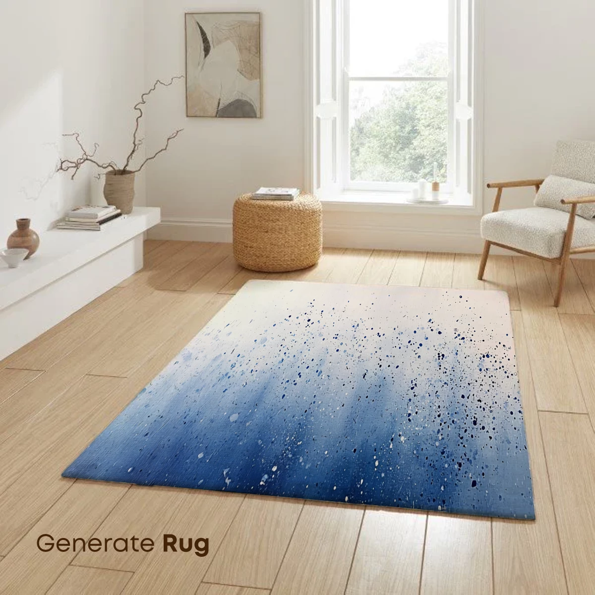 Blue Nebula Splash: Cosmic Abstract Art - Image 6