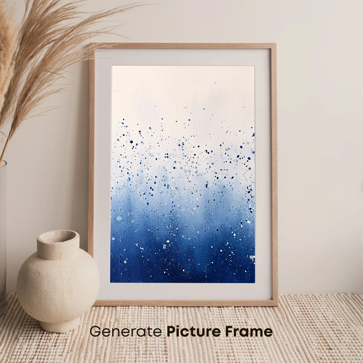 Blue Nebula Splash: Cosmic Abstract Art - Image 7