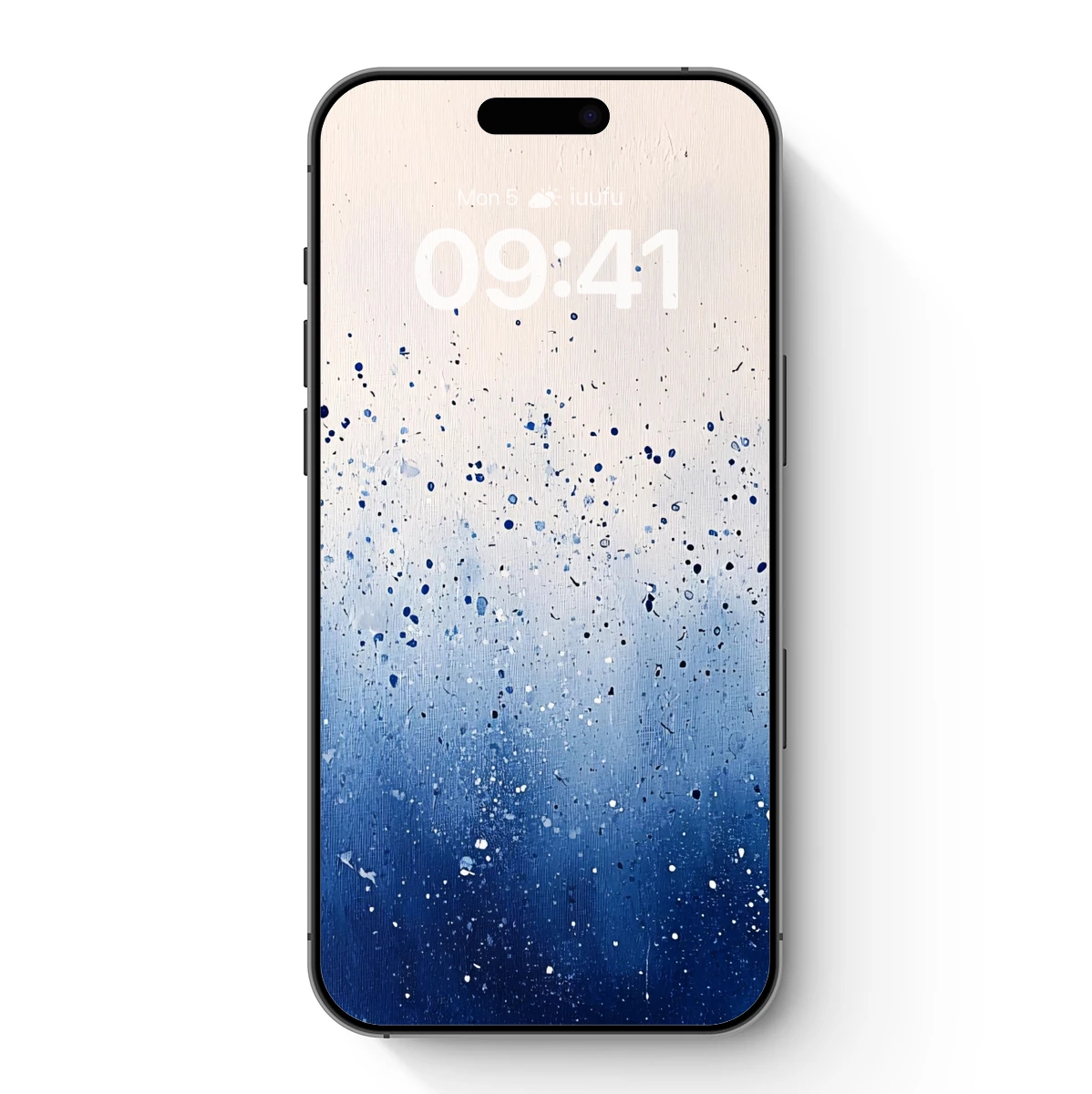 Blue Nebula Splash: Cosmic Abstract Art