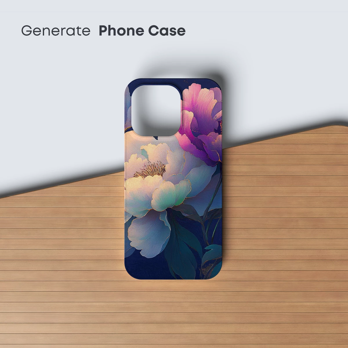 Elegant Peony Symphony in Gold and Purple - Image 3