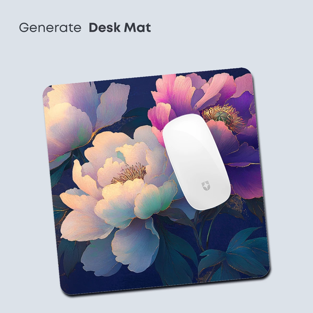 Elegant Peony Symphony in Gold and Purple - Image 4