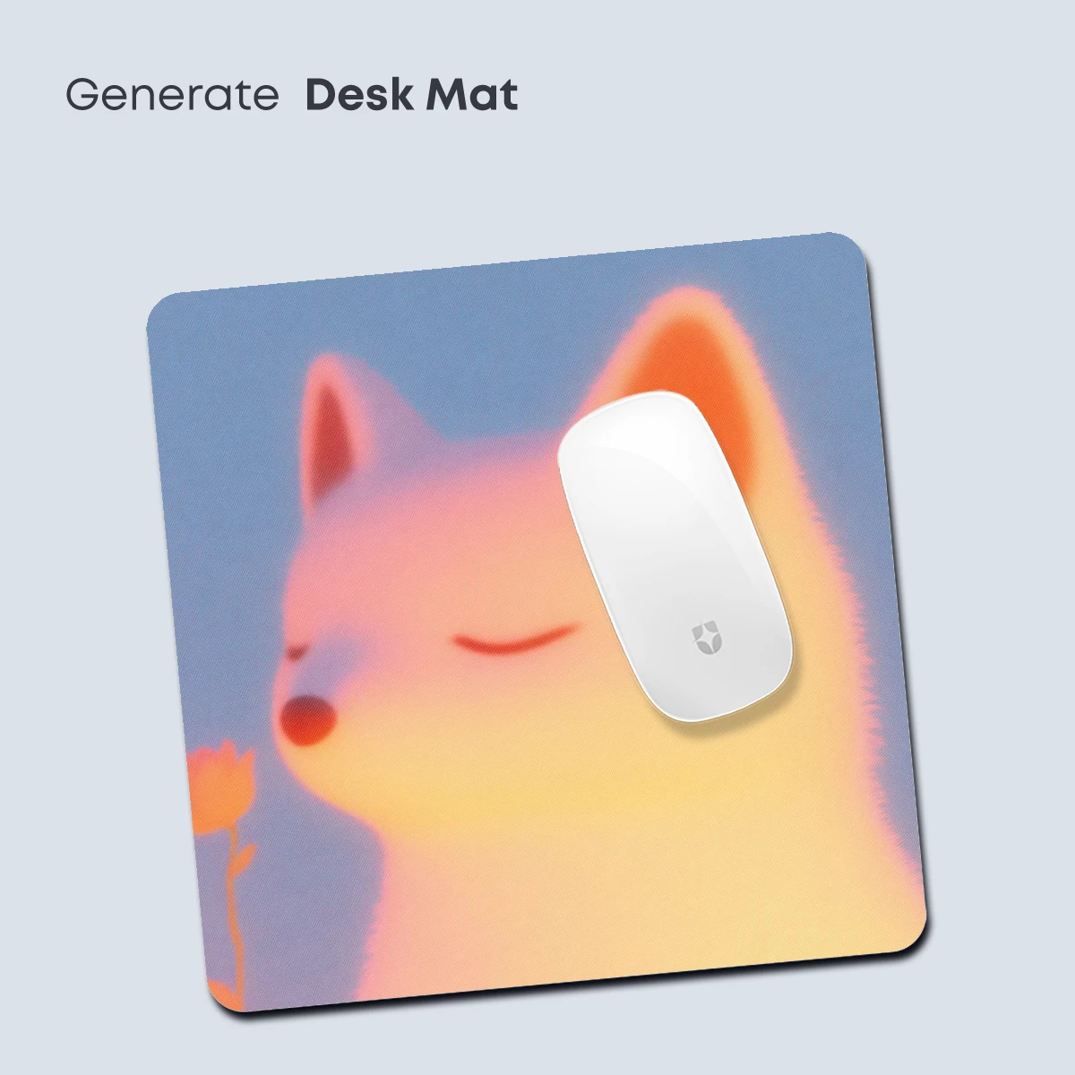 Glowing Fox with Flowers: Dreamy Pastel Art - Image 4
