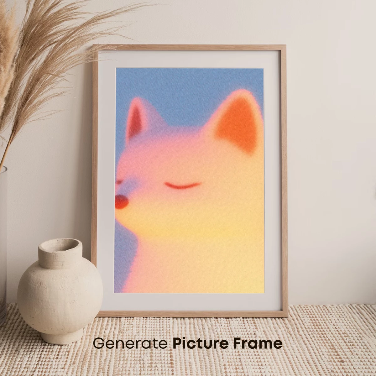 Glowing Fox with Flowers: Dreamy Pastel Art - Image 7
