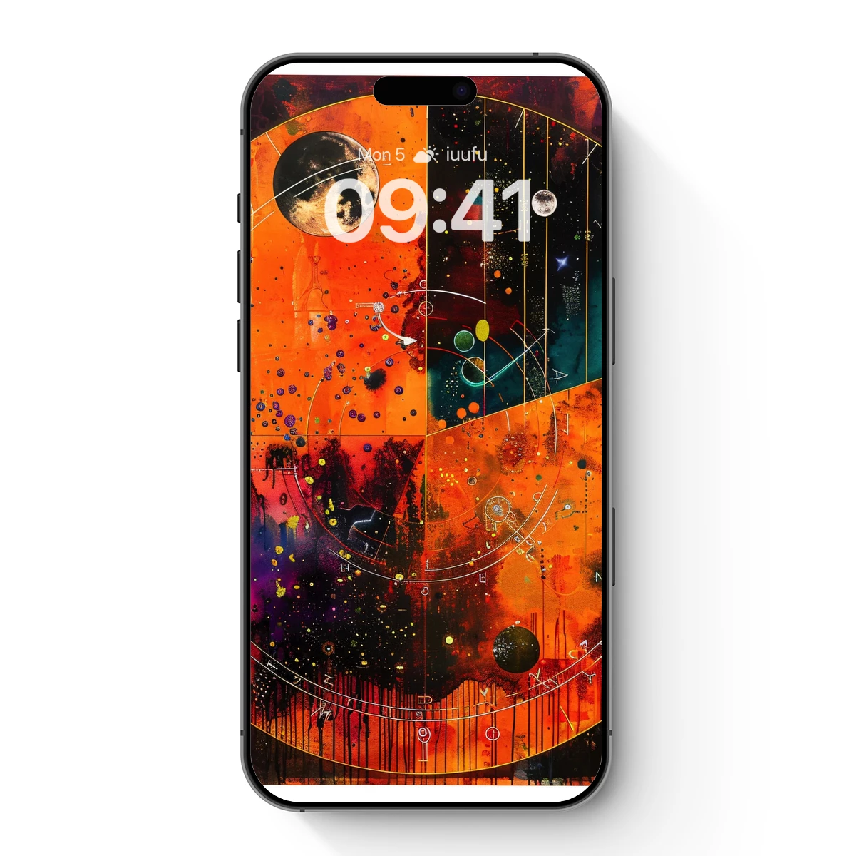 Cosmic Fusion: Abstract Planetary Artistry