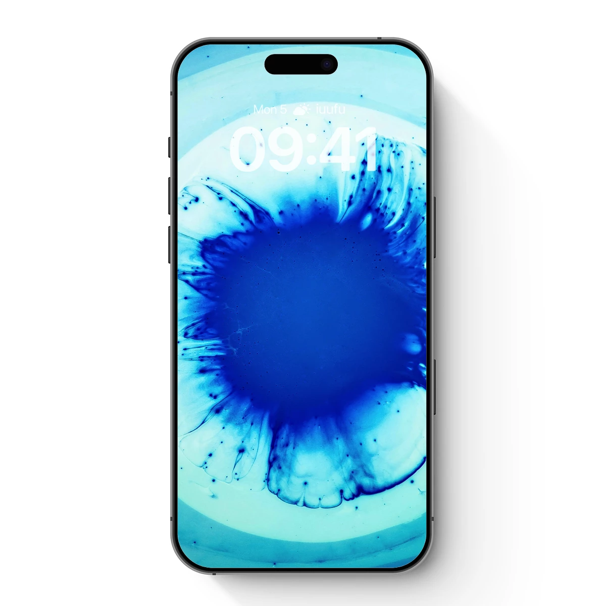 Blue Ink Vortex: Abstract Fluid Dynamics