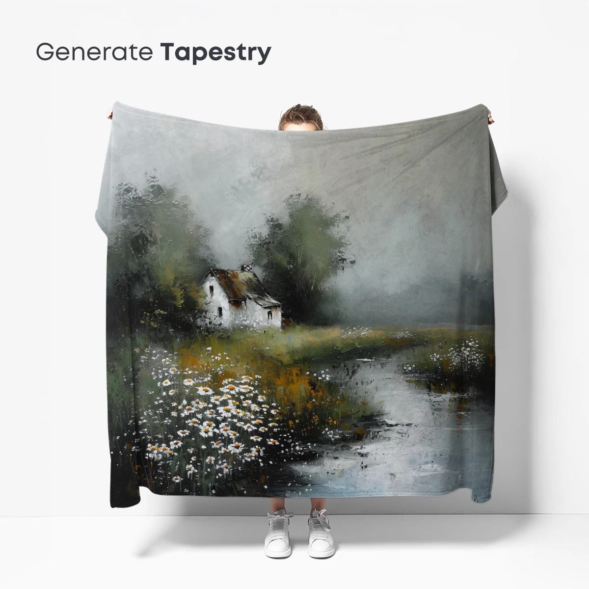 Misty Cottage Sanctuary: Impressionist Serenity - Image 5