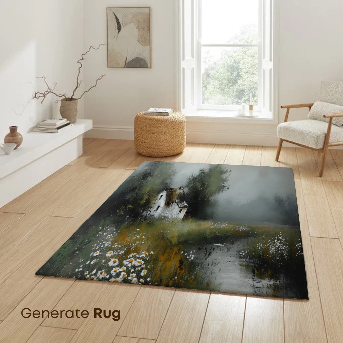 Misty Cottage Sanctuary: Impressionist Serenity - Image 6