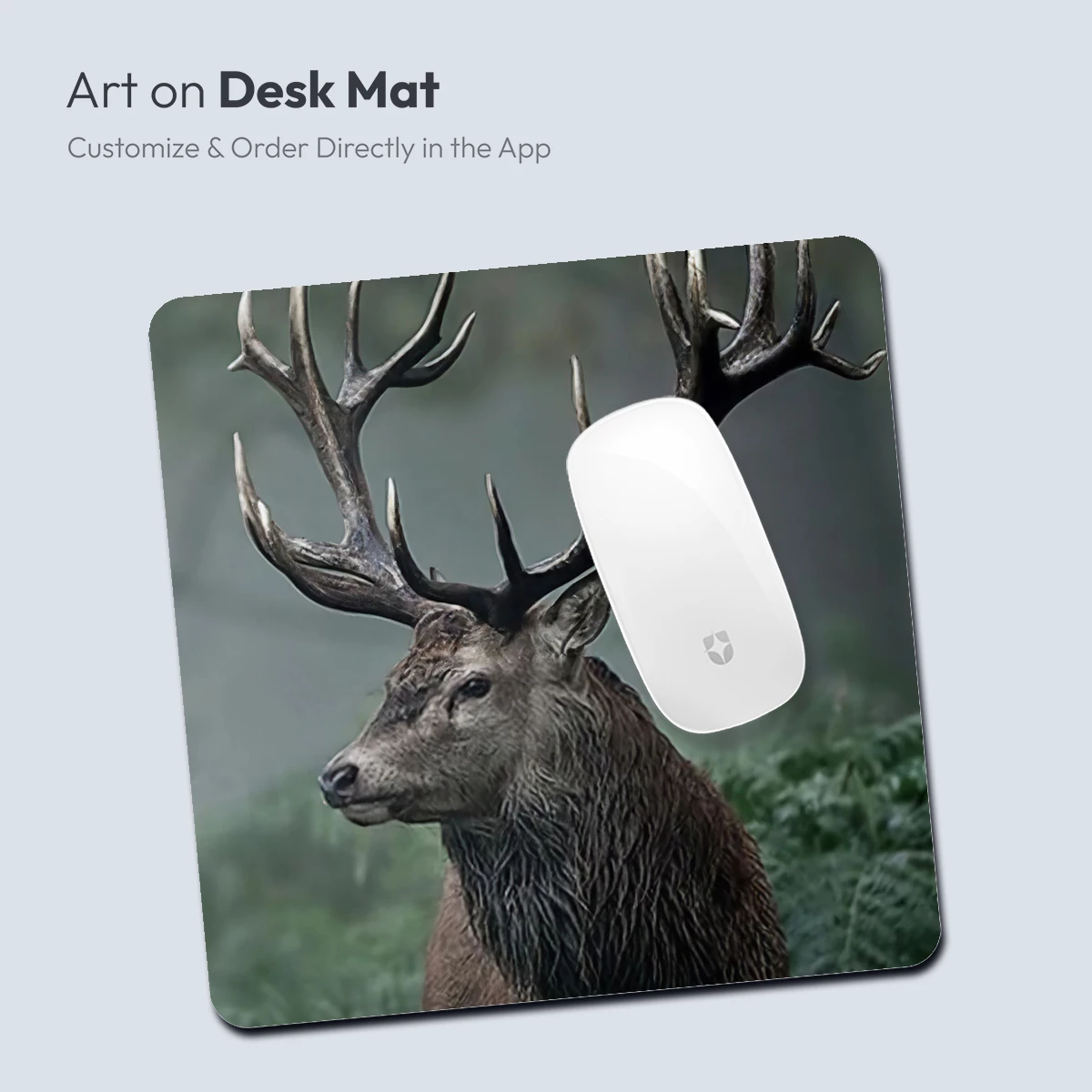 Majestic Stag in Misty Forest - Image 3