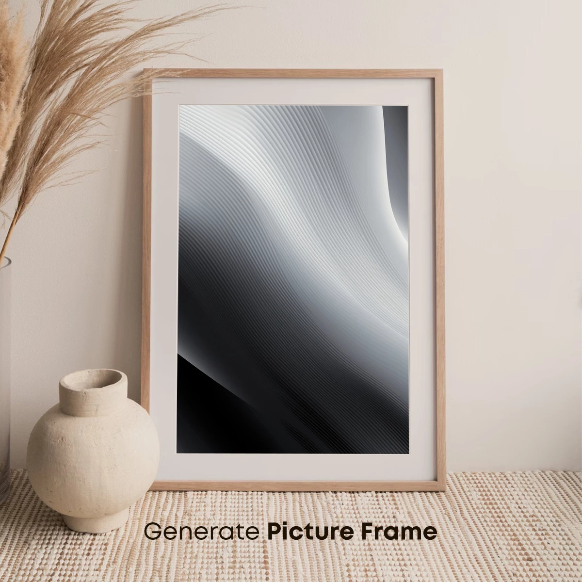 Elegant Silver Waves: A Symphony of Light and Shadow - Image 7