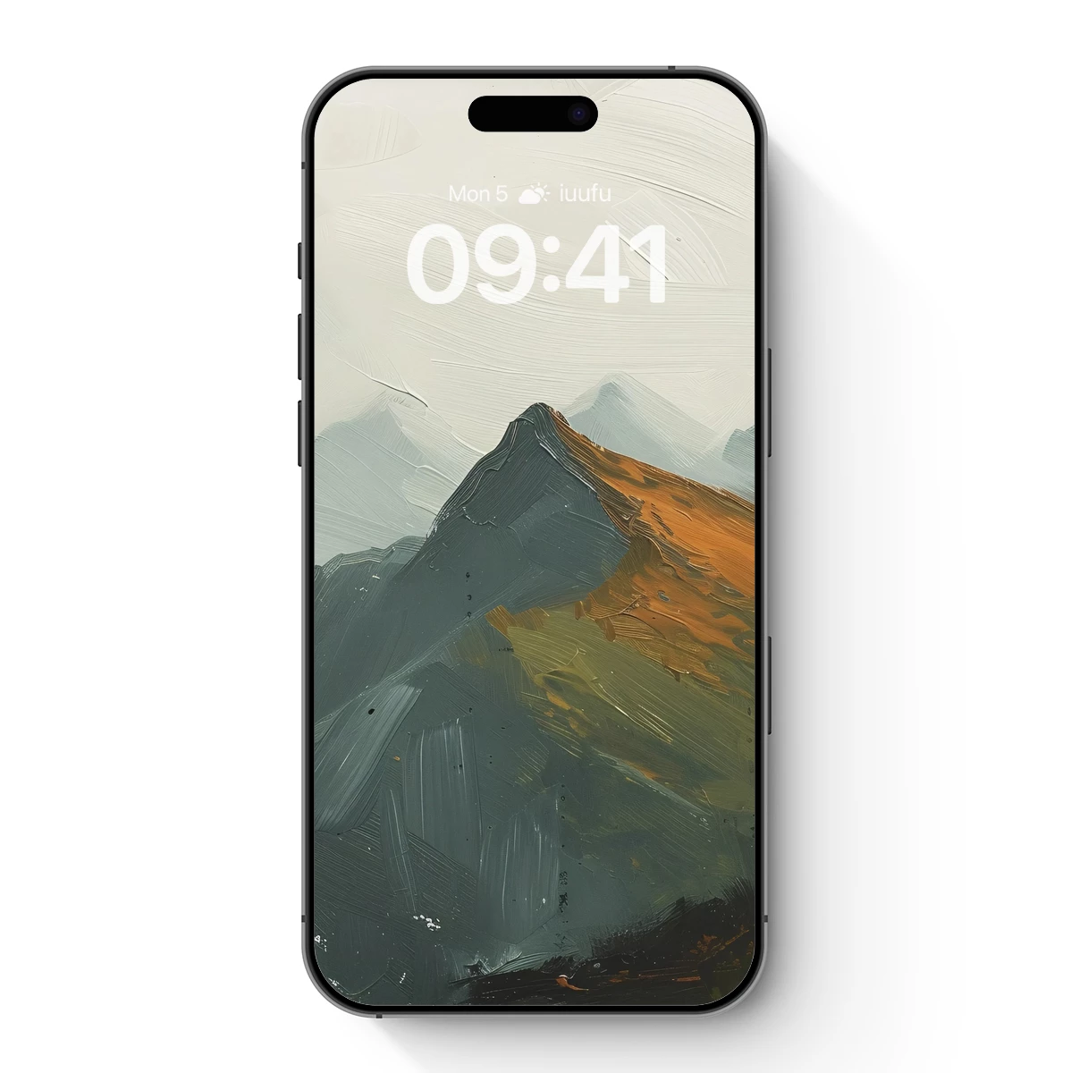 Abstract Mountain Odyssey: Brushstroke Landscape